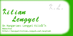 kilian lengyel business card
